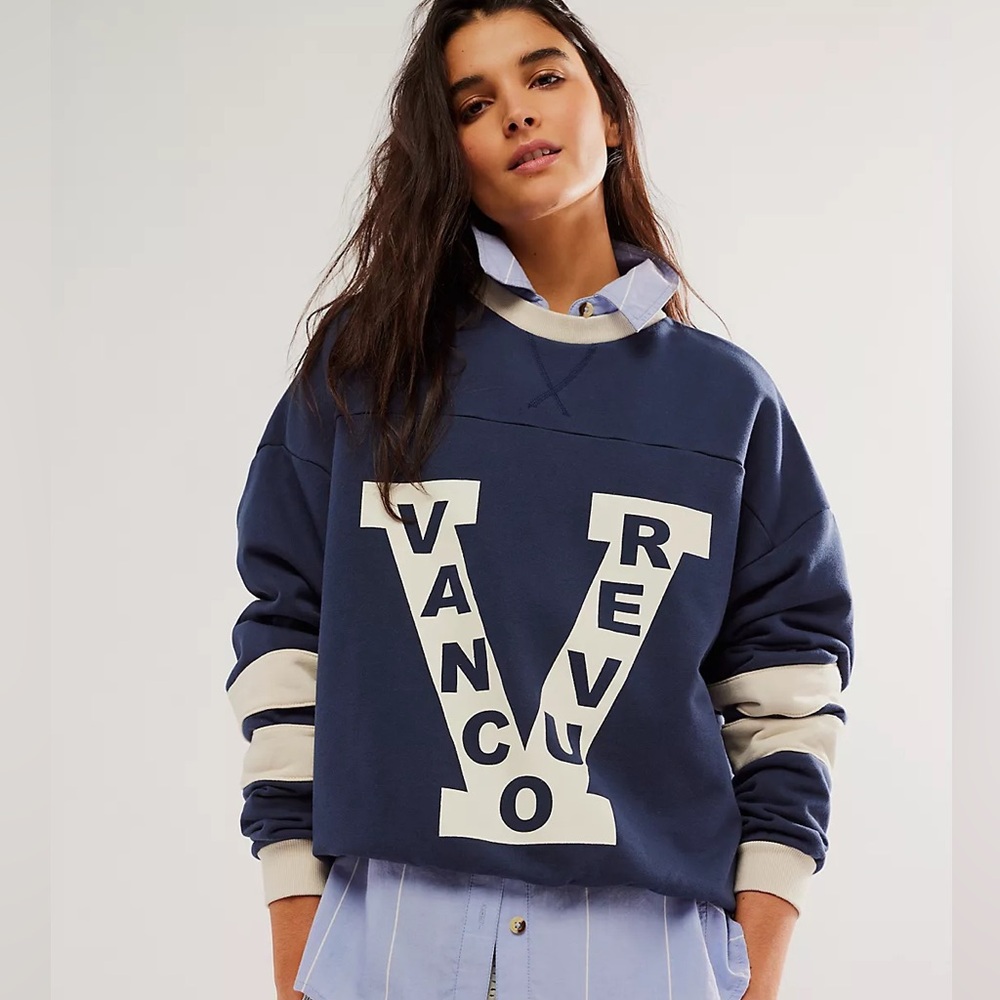 Falling Forward Vancouver Hockey Crew Neck
